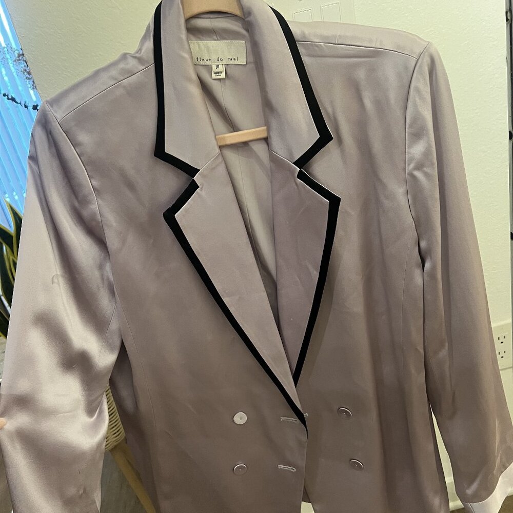 Piped Double Breasted Blazer- Fleur du Mal